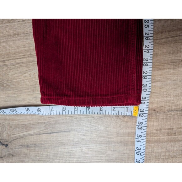 Empyre Tori Red Corduroy Skate 90s Y2K Pants Size 6 Pleated Wine Corduroy Grunge - Picture 11 of 11